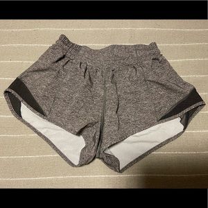 Grey Lululemon Hotty Hot Shorts 2.5’